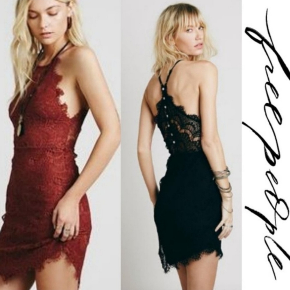 INTIMATELY By: FREE PEOPLE "She’s Got It" (Black/Lace) SZ/M